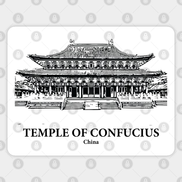 Temple of Confucius - China Magnet by Lakeric